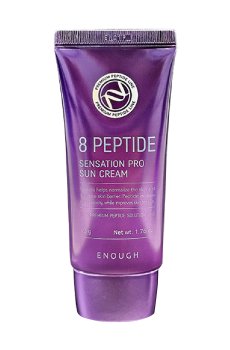 Солнцезащитный крем для лица Enough 8 Peptide Sensation Pro Sun Cream с пептидами, 50 г