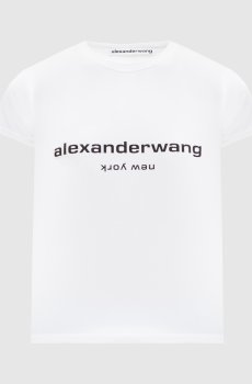 Белая футболка в кристаллы