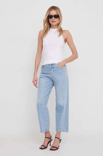 Хлопковый топ Calvin Klein цвет белый Хлопковый топ Calvin Klein цвет белый