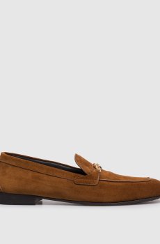 Коричневые замшевые лоферы Medusa