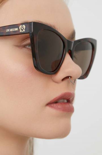 Солнцезащитные очки Love Moschino женские цвет коричневый Солнцезащитные очки Love Moschino женские цвет коричневый