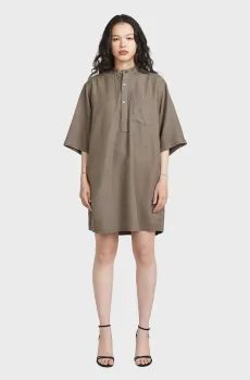 Женское коричневое платье Shirt Коричневый S G-Star RAW D28402,E393