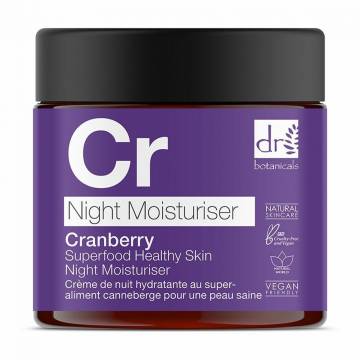Ночной увлажняющий крем для лица Dr. Botanicals Cranberry Superfood Healthy Skin Night Moisturiser, 60 мл Ночной увлажняющий крем для лица Dr. Botanicals Cranberry Superfood Healthy Skin Night Moisturiser, 60 мл