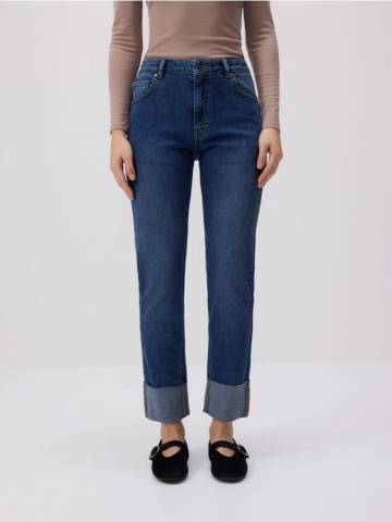 Reserved - Джинси slim fit з закладеними штанинами - темно-синій - YT348-59J Reserved - Джинси slim fit з закладеними штанинами - темно-синій - YT348-59J