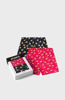 Мужские трусы с узором (2 шт) Разноцветный XL Atlantic 2MBH-007
