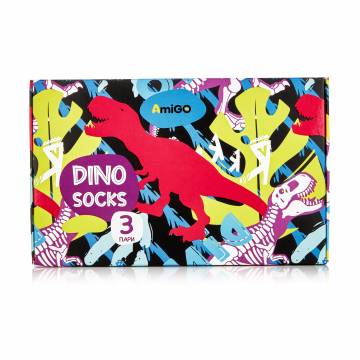 Набор носков детских AmiGО Dinosocks, 3 пары, размер 18-20 Набор носков детских AmiGО Dinosocks, 3 пары, размер 18-20