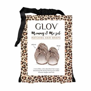 Набор полотенец-тюрбанов для волос Glov Mommy & Me Set Cheetah (большой, 1 шт + маленький, 1 шт + мешочек для хранения, 1 шт) Набор полотенец-тюрбанов для волос Glov Mommy & Me Set Cheetah (большой, 1 шт + маленький, 1 шт + мешочек для хранения, 1 шт)