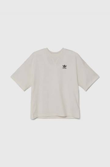 Детская хлопковая футболка adidas Originals TEE цвет белый однотонная IX7599 Детская хлопковая футболка adidas Originals TEE цвет белый однотонная IX7599