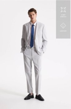 Reserved - Костюмні штани зі стрілками - світло-сірий - 845HO-09M