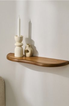 Настінна полиця нерегулярної форми - бежевий