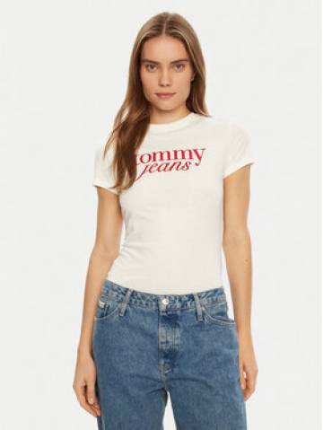 Tommy Jeans Футболка Essential DW0DW19447 Білий Slim Fit Tommy Jeans Футболка Essential DW0DW19447 Білий Slim Fit