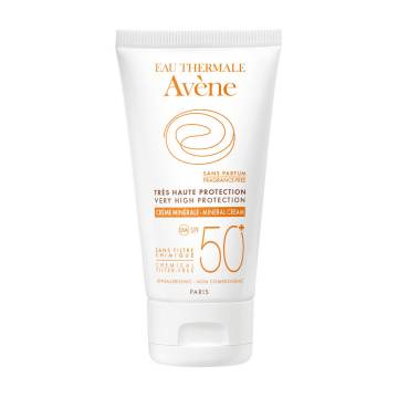 Солнцезащитный минеральный крем для лица Avene Solaires Mineral Cream SPF 50+, 50 мл Солнцезащитный минеральный крем для лица Avene Solaires Mineral Cream SPF 50+, 50 мл