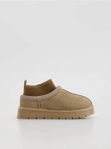 Reserved - LADIES` ANKLE BOOTS - бежевий - 117HS-80X