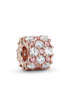 Намистина "Рожеве сяйво" з покриттям 14K рожевим золотом