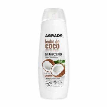 Гель для ванны и душа Agrado Bath & Shower Gel Coconut Milk, 1.25 л