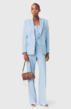 Женский голубой жакет Голубой 34 MAJE MFPVE00781_Blue Sky