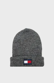 Женская темно-серая шапка TJW SOFT READY BEANIE Серый ONESIZE Tommy Jeans AW0AW15464
