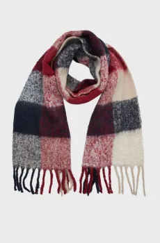 Женский шарф в клетку TH FLUFFY SCARF MIX Разноцветный ONESIZE Tommy Hilfiger AW0AW16996