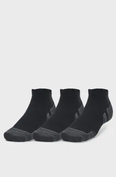 Черные носки (3 пары) UA Performance Tech 3pk Low Черный 47.5-50.5 Under Armour 1379504-001