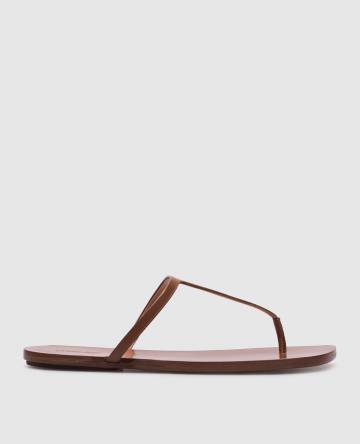 Коричневые кожаные босоножки Sittile Коричневые кожаные босоножки Sittile