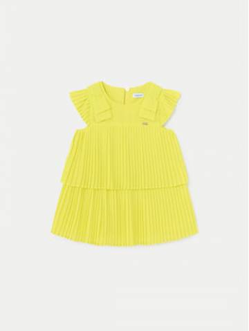Mayoral Елегантне плаття 1911 Жовтий Regular Fit