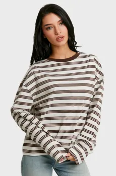 Женский лонгслив в полоску Разноцветный XS Tally Weijl STSCOBERLA