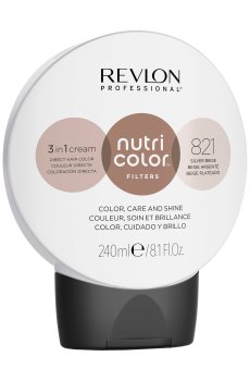 Тонирующая маска для волос Revlon Professional Nutri Color Filters Toning 821 Silver Beige, 240 мл