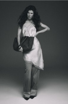 Reserved - Сумка-шопер з екошкіри - оливковий - 856FC-91X