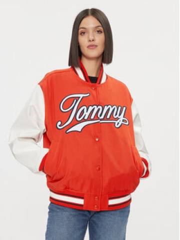 Tommy Jeans Куртка бомбер Letterman DW0DW17233 Червоний Relaxed Fit Tommy Jeans Куртка бомбер Letterman DW0DW17233 Червоний Relaxed Fit