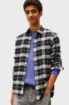 Мужская рубашка в клетку FLANNEL Разноцветный M Tommy Jeans DM0DM22024