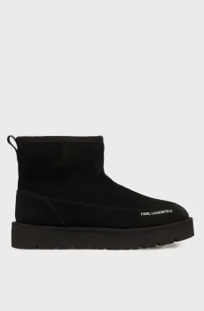 Мужские черные замшевые угги Черный 43 Karl Lagerfeld 554471.855035;990