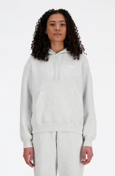 Женское белое худі Sport Essentials French Terry Серый XS New Balance WT41507AHH