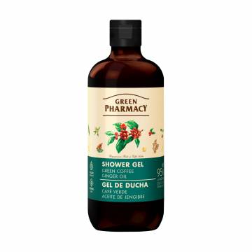 Гель для душа Green Pharmacy Shower Gel Зеленый кофе и имбирное масло, 500 мл Гель для душа Green Pharmacy Shower Gel Зеленый кофе и имбирное масло, 500 мл