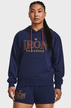 Женское темно-синее худи Pjt Rck Everyday Terry Hdy Синий L Under Armour 1380186-410