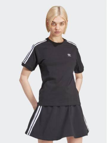 adidas Футболка 3-Stripes IU2420 Чорний Regular Fit adidas Футболка 3-Stripes IU2420 Чорний Regular Fit