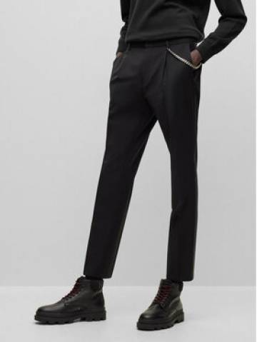 Hugo Штани з тканини 50483152 Чорний Extra Slim Fit Hugo Штани з тканини 50483152 Чорний Extra Slim Fit