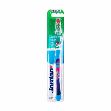 Дизайнерская зубная щетка Jordan Individual Clean Средняя, арт человечек, 1 шт Дизайнерская зубная щетка Jordan Individual Clean Средняя, арт человечек, 1 шт
