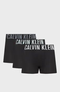 Мужские черные боксеры (3 шт) TRUNK Черный M Calvin Klein 000NB3608A