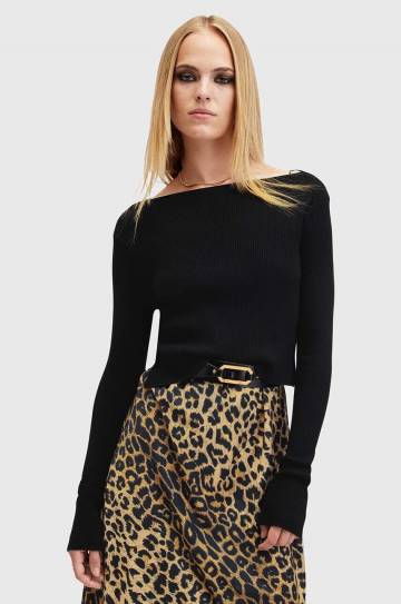 Платье и свитер AllSaints HERA цвет чёрный midi прямое W322DA Платье и свитер AllSaints HERA цвет чёрный midi прямое W322DA