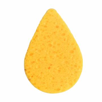 Спонж для умывания Cosmo Shop пористый, капля, целлюлоза, 7*10 см, оранжевый, 1 шт (CS090O)
