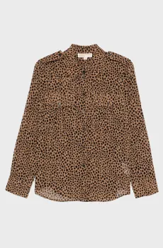 Женская блуза с узором CHEETAH Разноцветный XS Michael Kors MR540OWGRY