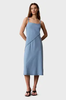Женское голубое джинсовое платье SOFT Голубой L Calvin Klein Jeans LV047F748G