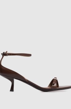 Коричневые кожаные босоножки Alien