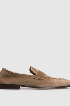 Бежевые замшевые лоферы Soft