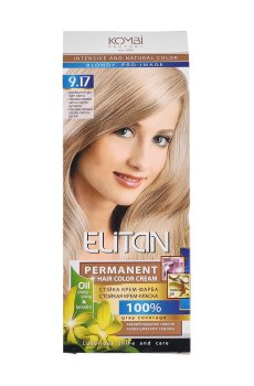 Уценка! Стойкая крем-краска для волос Elitan Permanent Hair Color Cream 9.17 Перламутровый светло-светло русый, 115 мл