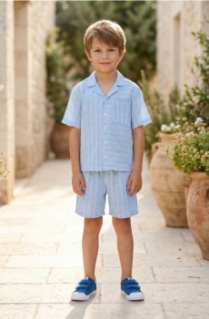 Комплект: сорочка і шорти - light blue