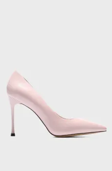 Женские розовые кожаные лодочки Розовый 38 Respect SS75-152274