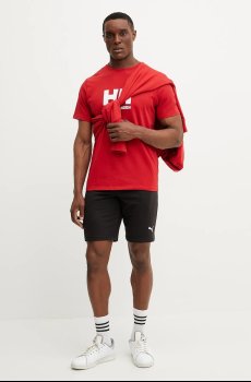 Хлопковая футболка Helly Hansen HH LOGO