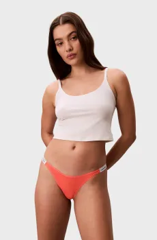 Женские коралловые трусики DIPPED STRING THONG Коралловый M Calvin Klein 000QD5157E