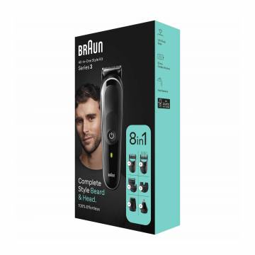 Электрический триммер Braun All-in-One Style Kit Series 3 MGK3440, 7 насадок Электрический триммер Braun All-in-One Style Kit Series 3 MGK3440, 7 насадок
